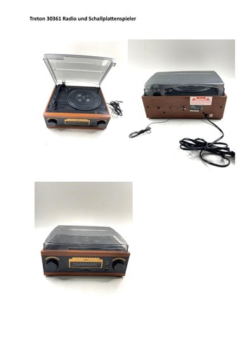 Plattenspieler und radio - plattenspieler,