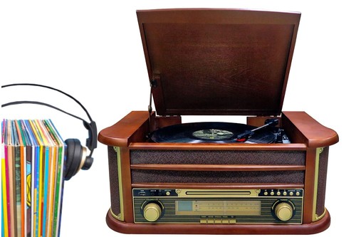 Nostalgie holz musikanlage - holz,